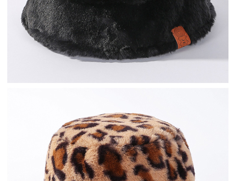 Fashion Armygreen Leopard-printed Cashmere Hat,Beanies&Others