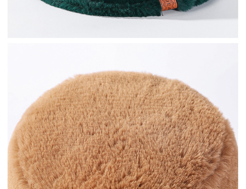 Fashion Camel Leopard-printed Cashmere Hat,Beanies&Others