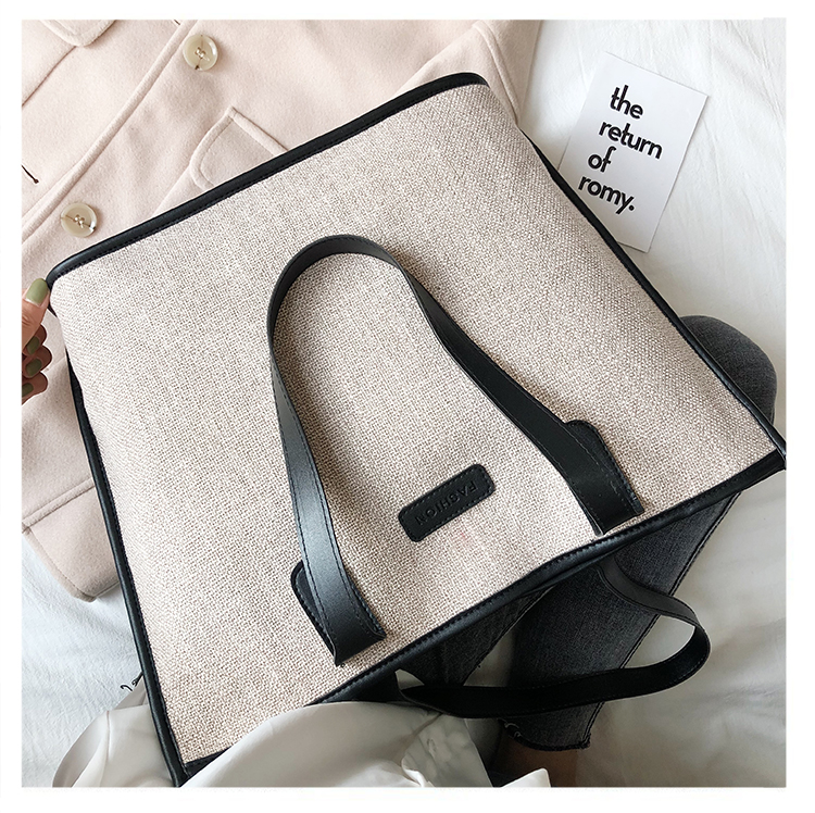 Fashion Black Stitched Shoulder Bag,Messenger bags