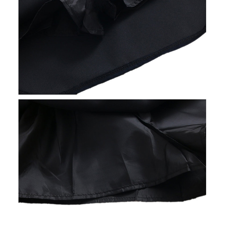 Fashion Black Lace-up Irregular Skirt,Skirts