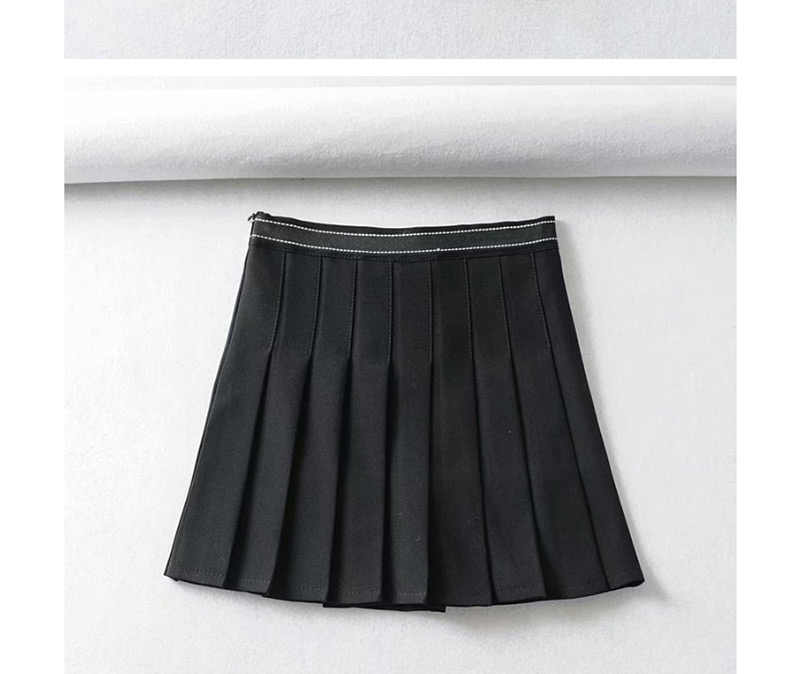 Fashion Gray Pleated A-line Skirt,Skirts