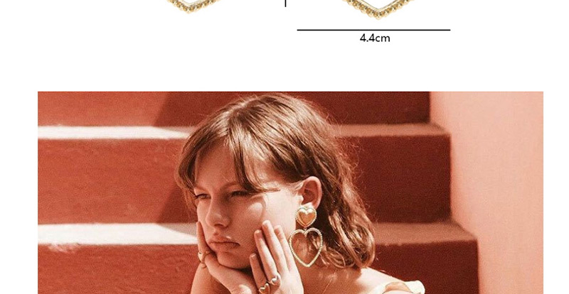 Fashion gold Love Hollow Earrings,Drop Earrings
