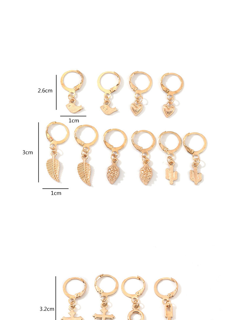Fashion Portrait Pearl Asymmetric Lock Key Starred Butterfly Earrings,Drop Earrings