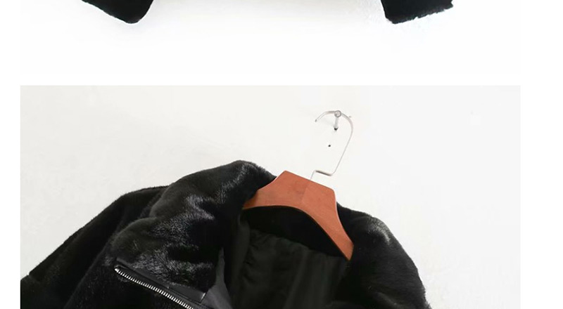 Fashion Black Zipper Coat,Coat-Jacket