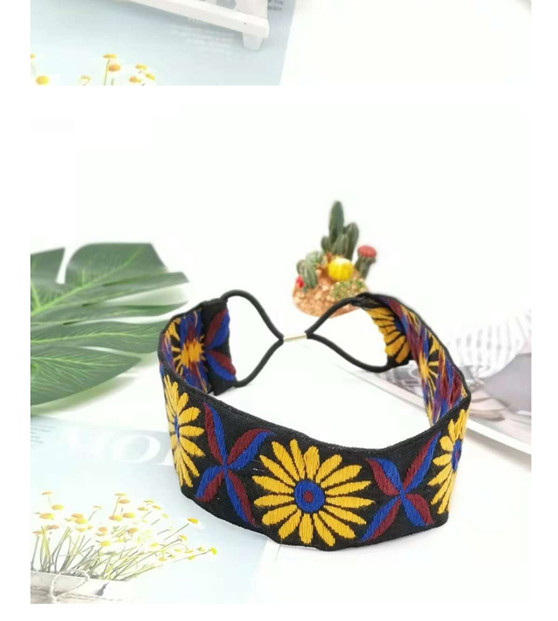 Fashion Beige Sun Flower Headband Bow Headband,Hair Ribbons