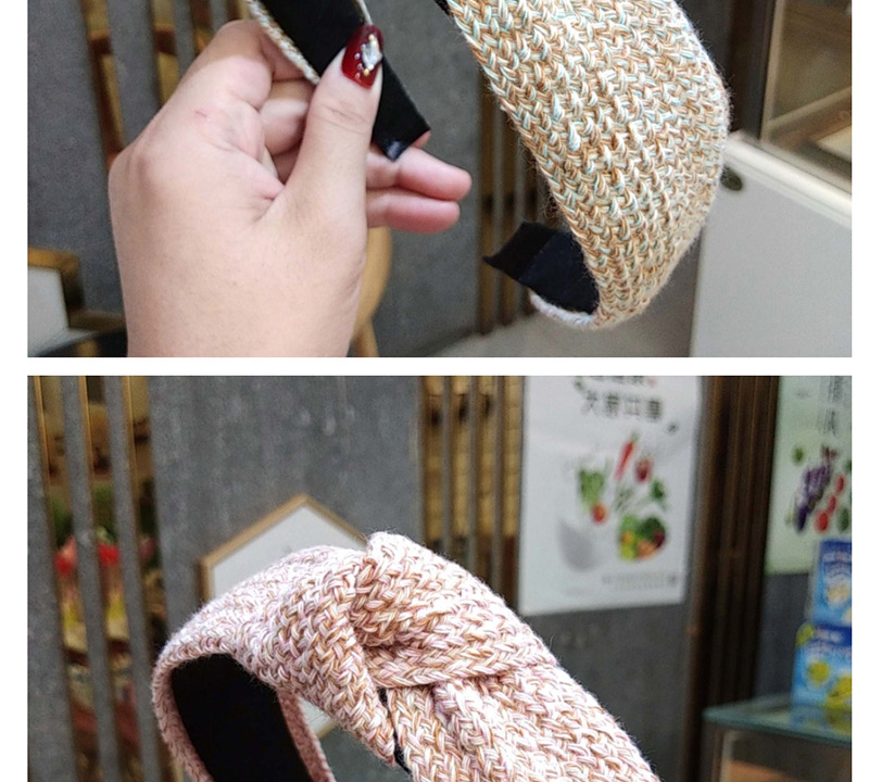 Fashion Caramel Color Yarn Knitting Knotted Headband Knitting Knotted Knit Headband,Head Band