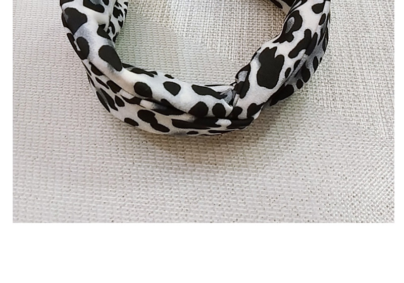 Fashion White Leopard Wide-edge Cross-twisted Headband,Head Band