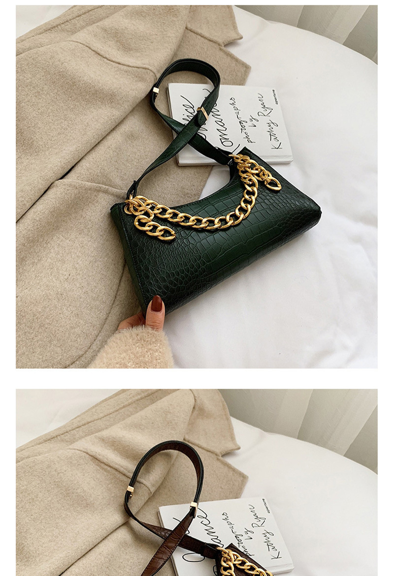 Fashion Green Chain Shoulder Diagonal Package,Shoulder bags