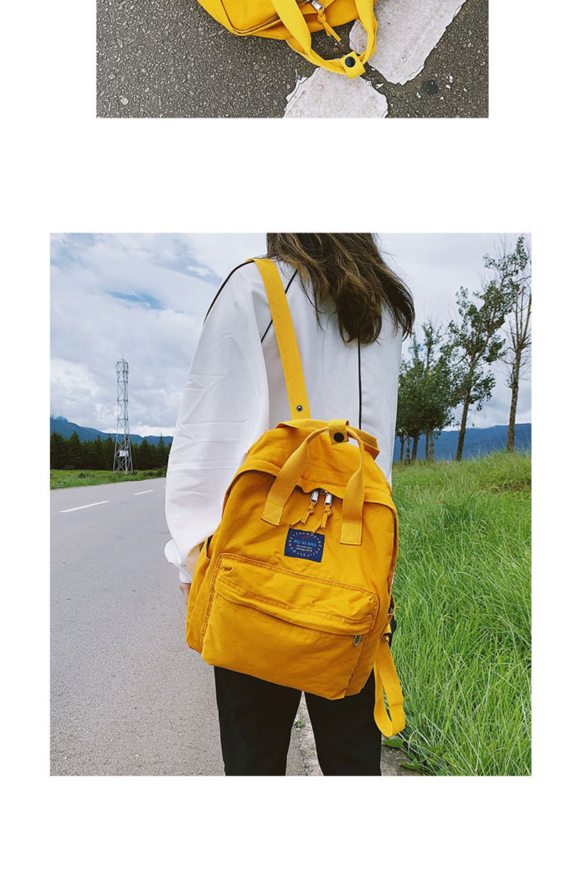 Fashion Yellow Waterproof Printed Backpack,Backpack