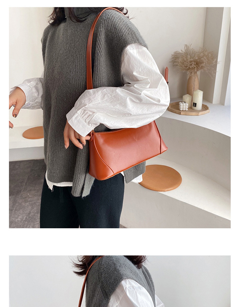 Fashion Brown Scrub Splicing Shoulder Bag,Messenger bags