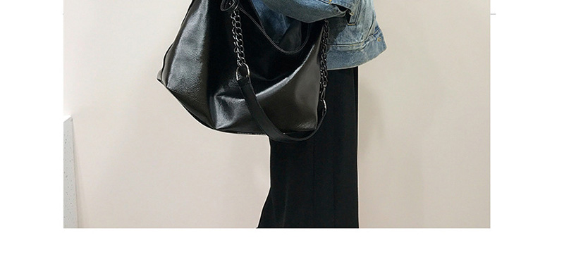 Fashion Black Chain Shoulder Messenger Bag,Shoulder bags