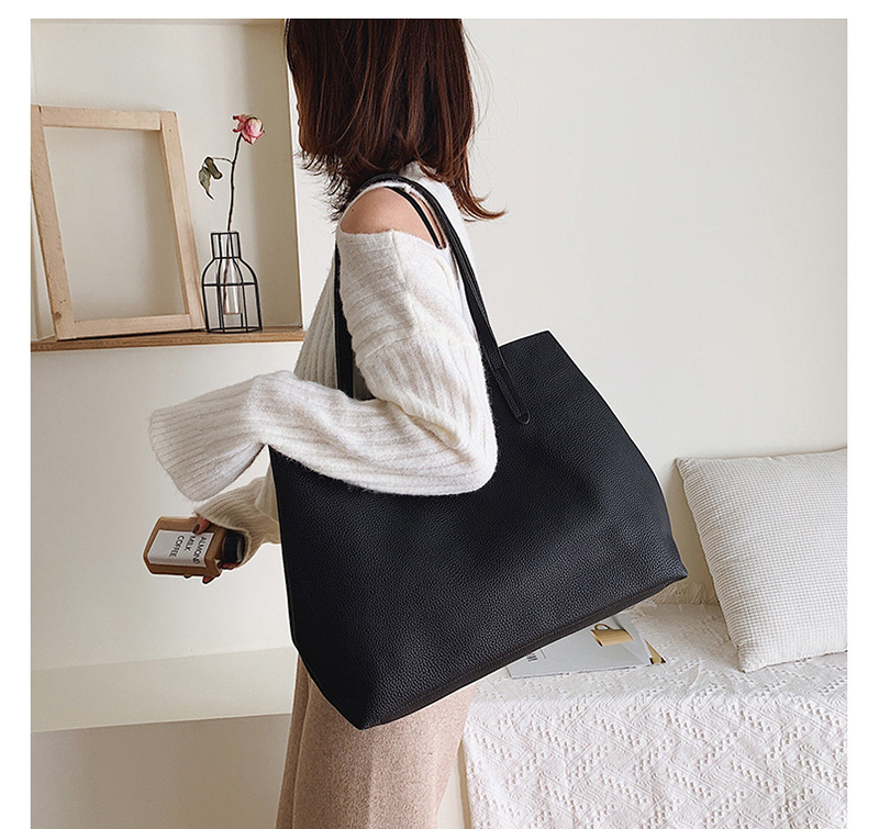 Fashion Dark Gray Solid Color Shoulder Bag,Messenger bags