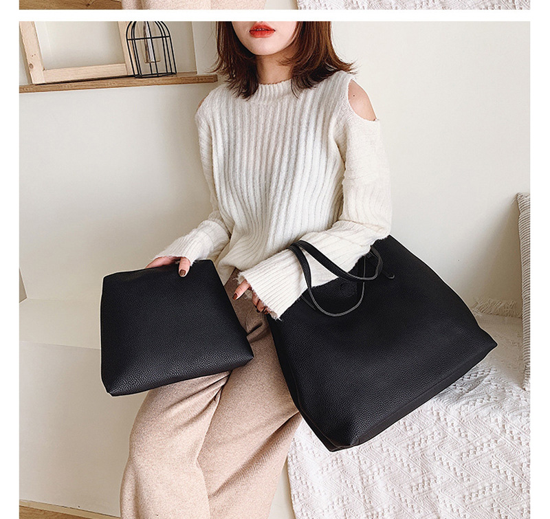 Fashion Black Solid Color Shoulder Bag,Messenger bags