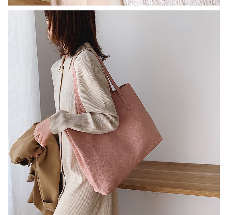 Fashion Pink Solid Color Shoulder Bag,Messenger bags