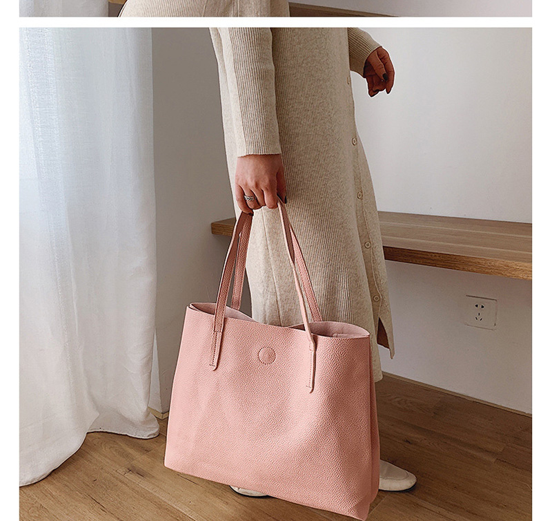 Fashion Light Grey Solid Color Shoulder Bag,Messenger bags