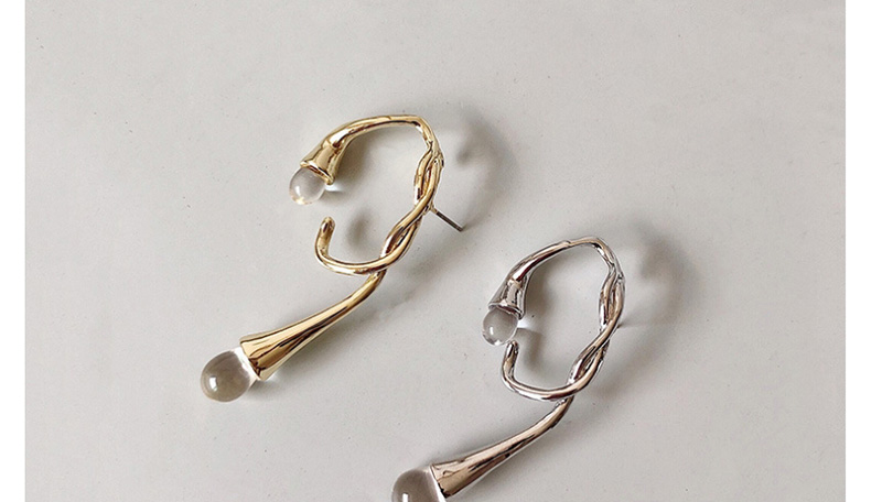 Fashion Silver Single ( Silver Needle) Water Droplets Around The Ear Studs,Stud Earrings