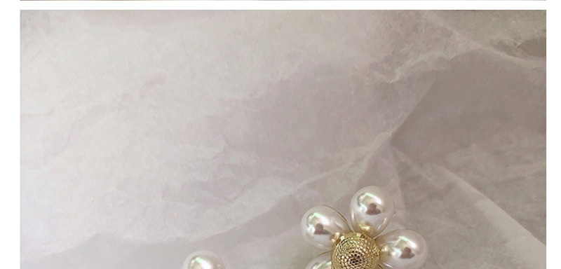Fashion Gold ( Silver Needle) Pearl  Silver Needle Flower Earrings,Stud Earrings