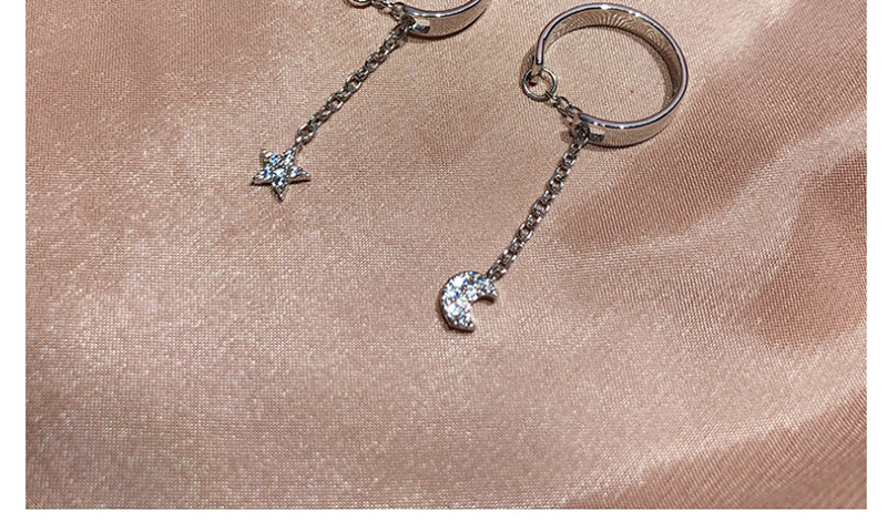 Fashion Small Moon Silver Moon Ring,Fashion Rings