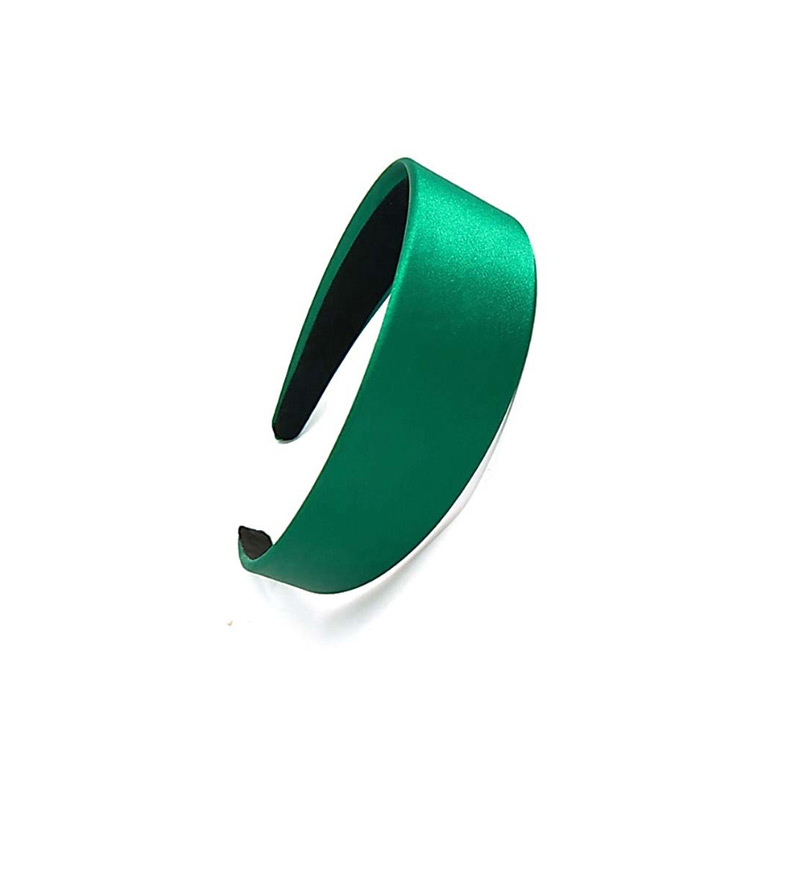 Fashion Fluorescent Dark Green Wide-brimmed Fabric Flat Headband,Head Band