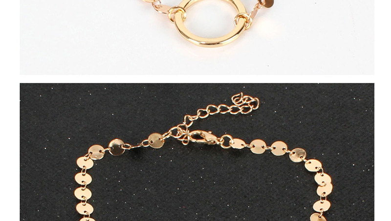 Fashion Gold Round Circle Necklace,Pendants
