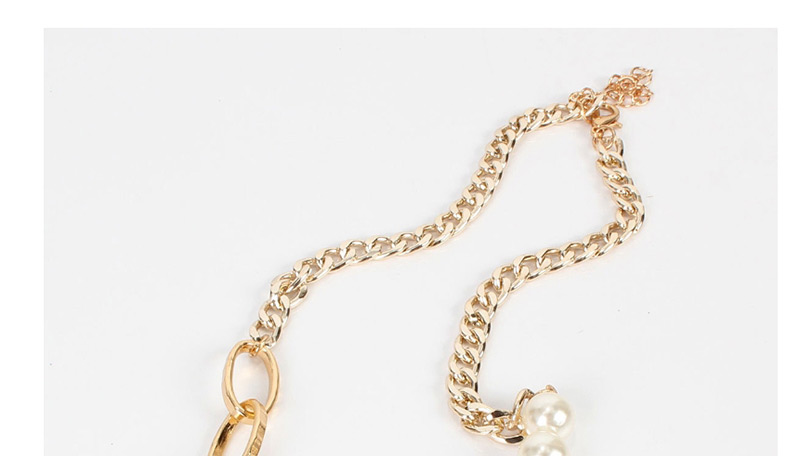 Fashion Gold Single Layer Round Chain Necklace,Pendants