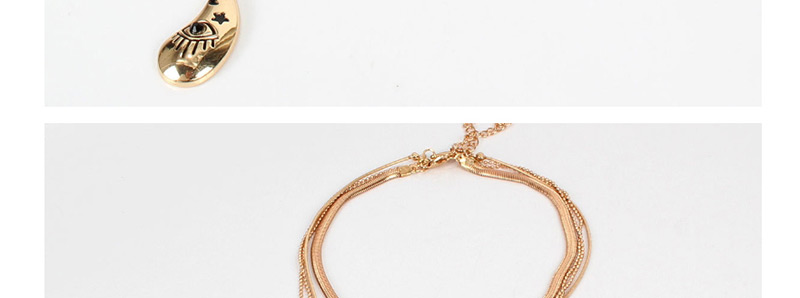 Fashion Gold Eye Necklace,Multi Strand Necklaces