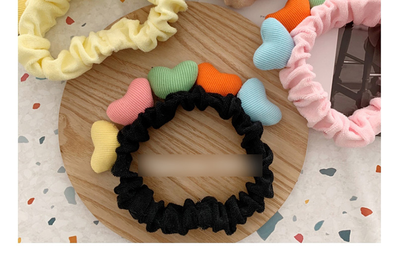 Fashion Pink Contrast Color Love Hair Band,Hair Ring