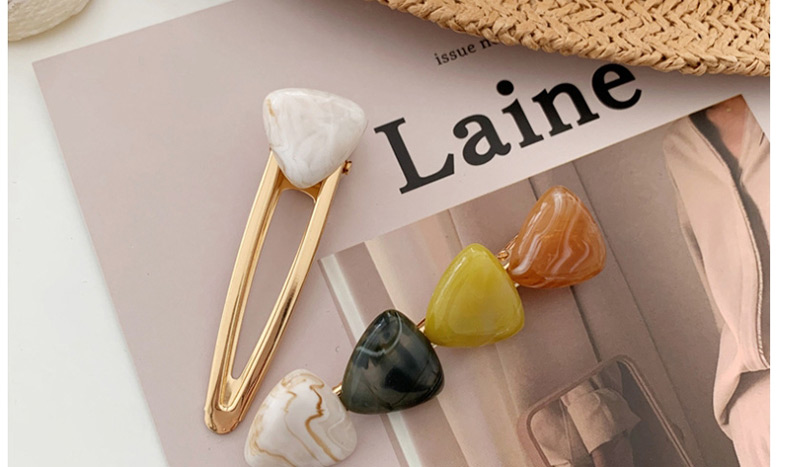 Fashion Coffee Color Contrast Ink Ink Hairpin Combination,Hairpins