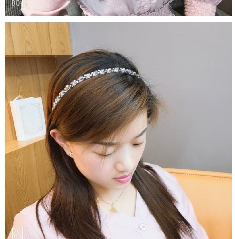 Fashion Gray Winding Beads Fine-edged Crystal Headband,Head Band