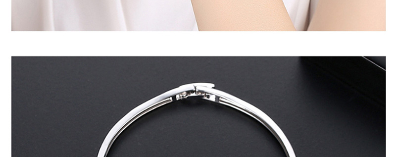 Fashion Platinum Square Copper Inlaid Zirconium Bracelet,Bracelets