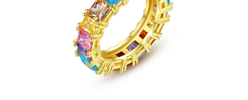 Fashion White Copper Inlaid Zirconium Ring,Rings