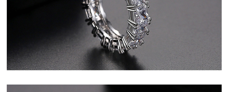 Fashion 18k Gold Copper Inlaid Zirconium Ring,Rings