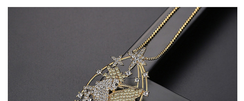 Fashion 18k Gold Zirconium Necklace,Necklaces