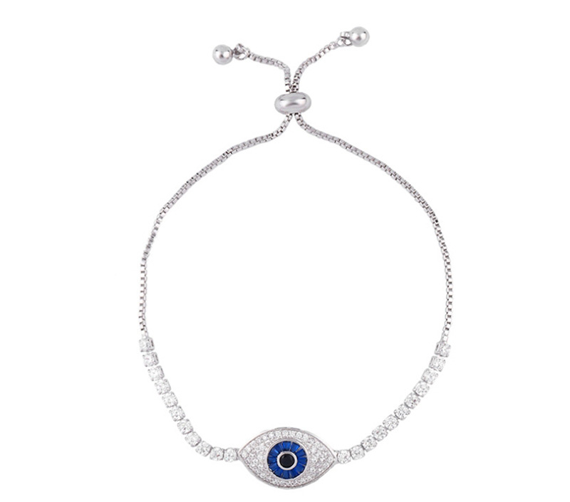 Fashion Silver Eye-filled Adjustable Bracelet,Bracelets