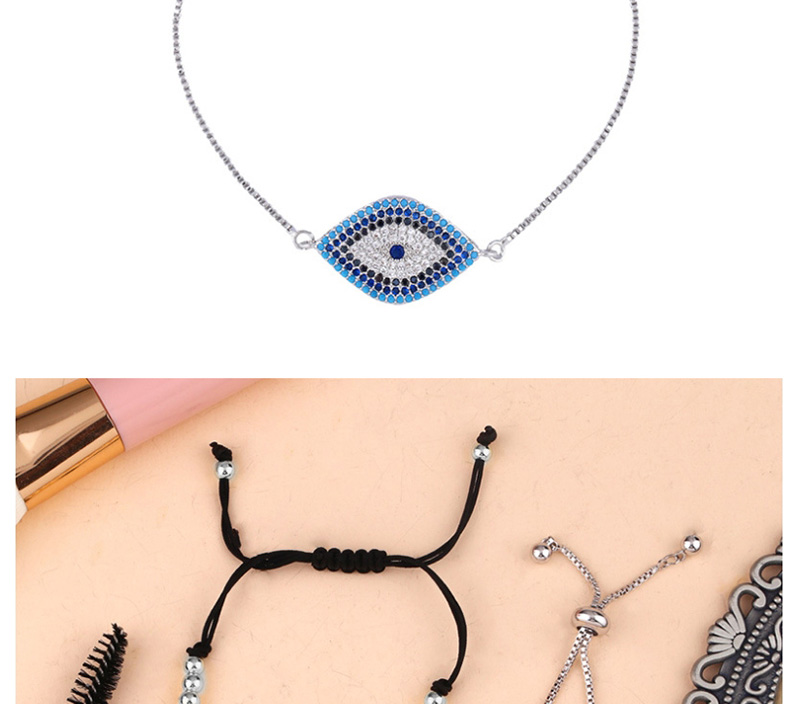 Fashion Silver Eye-filled Adjustable Bracelet,Bracelets