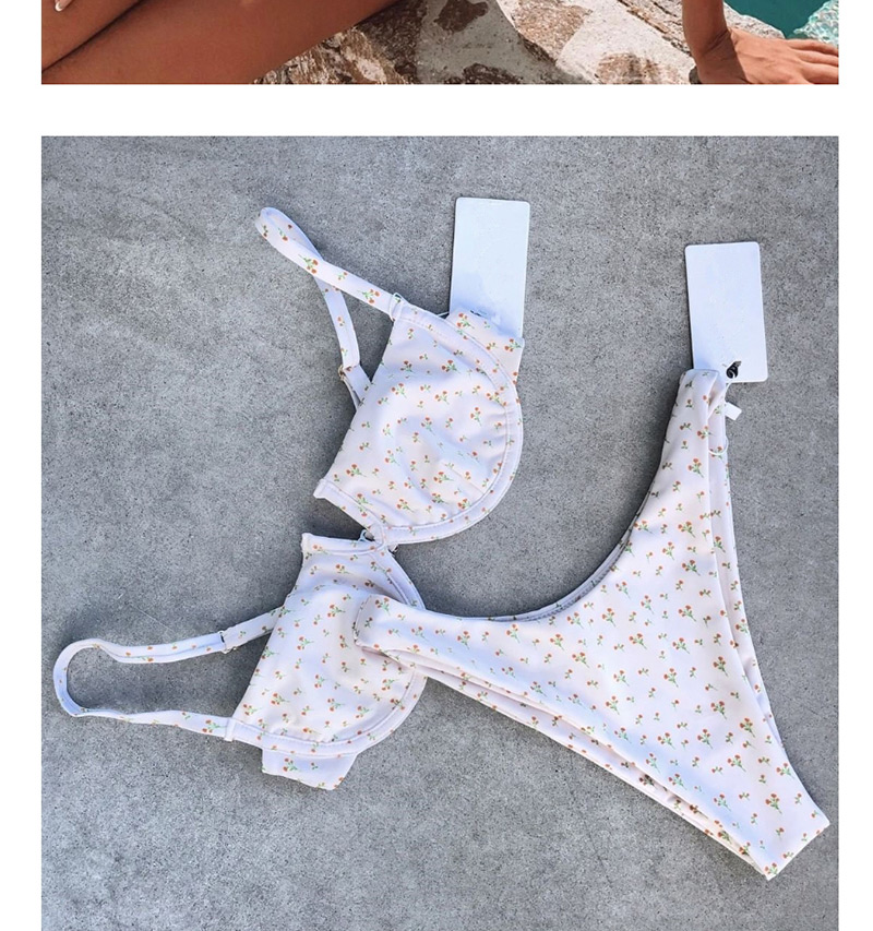 Fashion Small Flower Dot Steel Plate Split Swimsuit,Bikini Sets