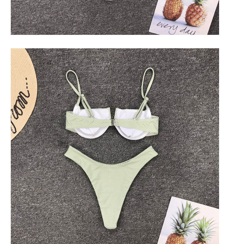 Fashion Small Flower Dot Steel Plate Split Swimsuit,Bikini Sets