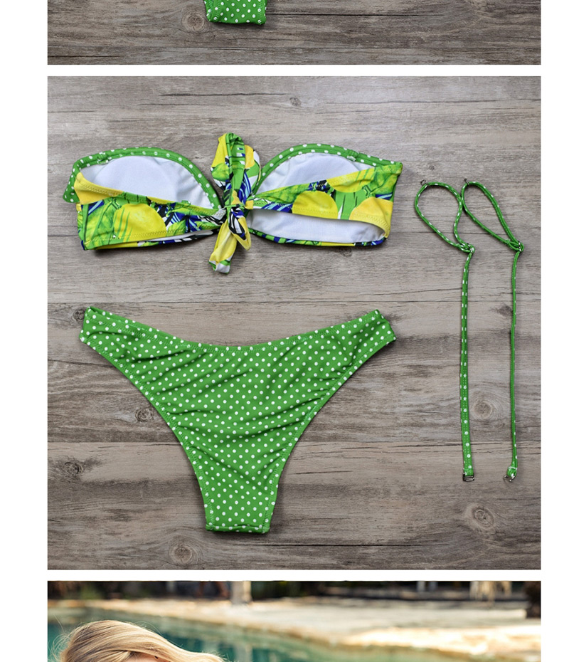 Fashion Gauze Leopard Print Split Swimsuit,Bikini Sets