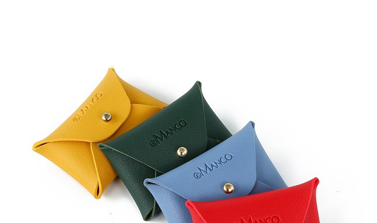 Fashion Green Leather Letter Coin Purse,Wallet