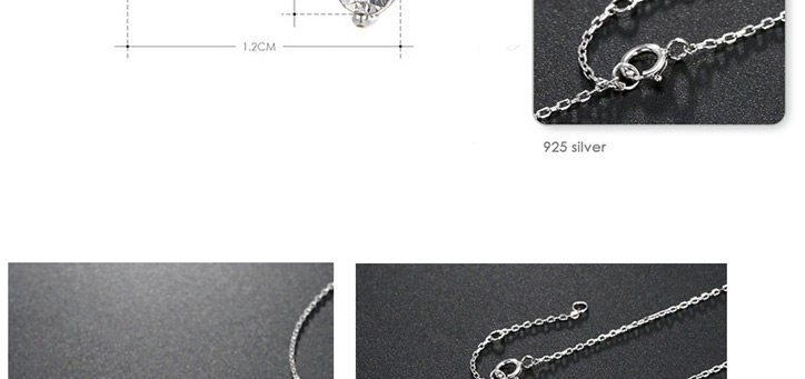 Fashion Silver  Silver Eyed Zircon Necklace,Pendants