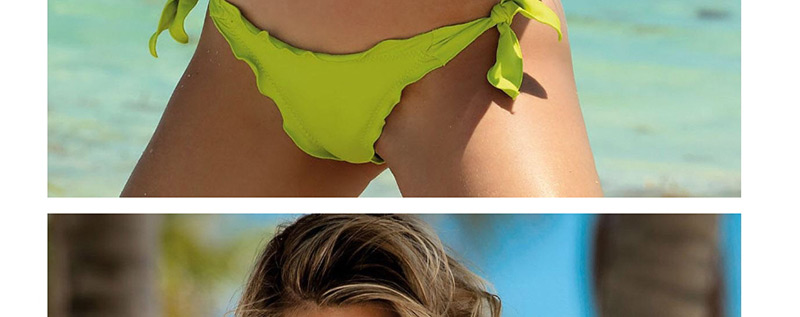 Fashion Fluorescent Green Split Swimsuit,Bikini Sets
