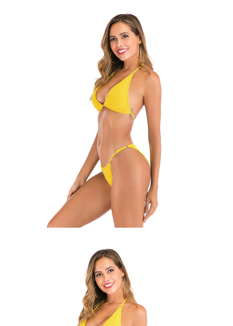 Fashion Yellow Split Swimsuit,Bikini Sets