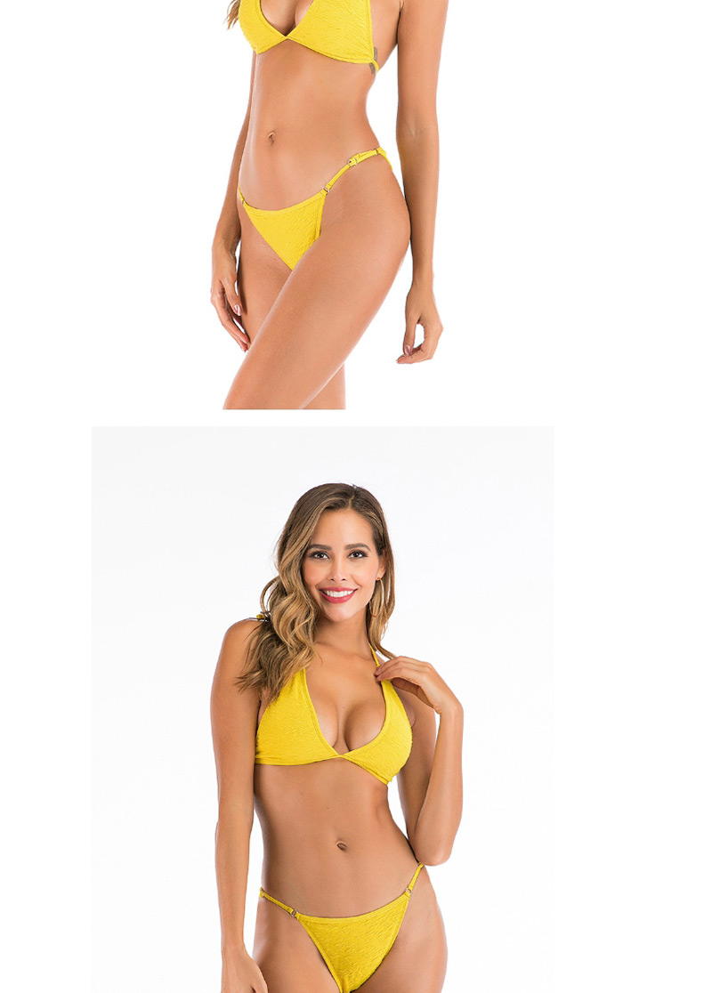 Fashion Yellow Split Swimsuit,Bikini Sets