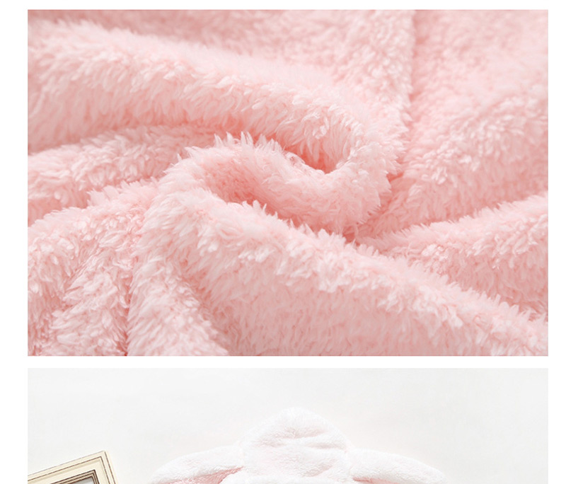 Fashion Pink Baby Velvet Rabbit Ears Long Sleeves Romper,Kids Clothing