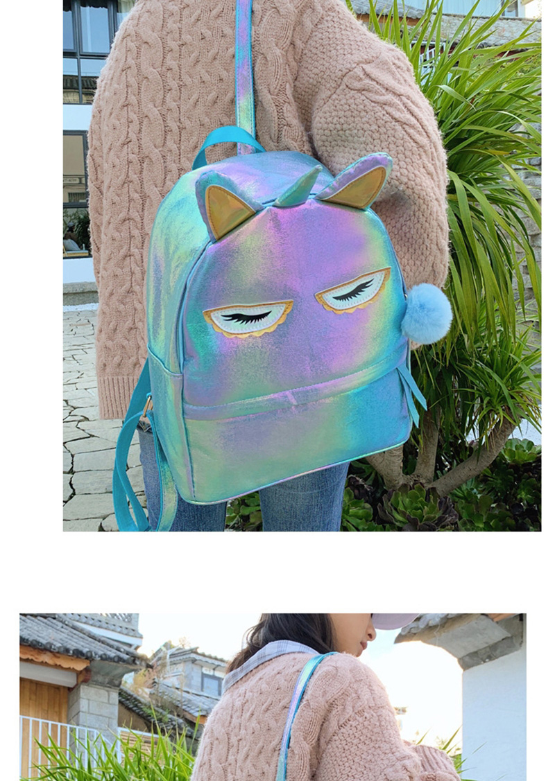 Fashion Color Cartoon Eye Ear Laser Backpack,Backpack