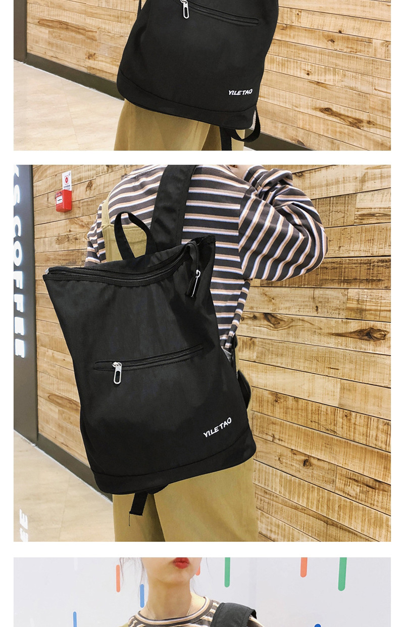 Fashion Black Letter Embroidery Backpack,Backpack