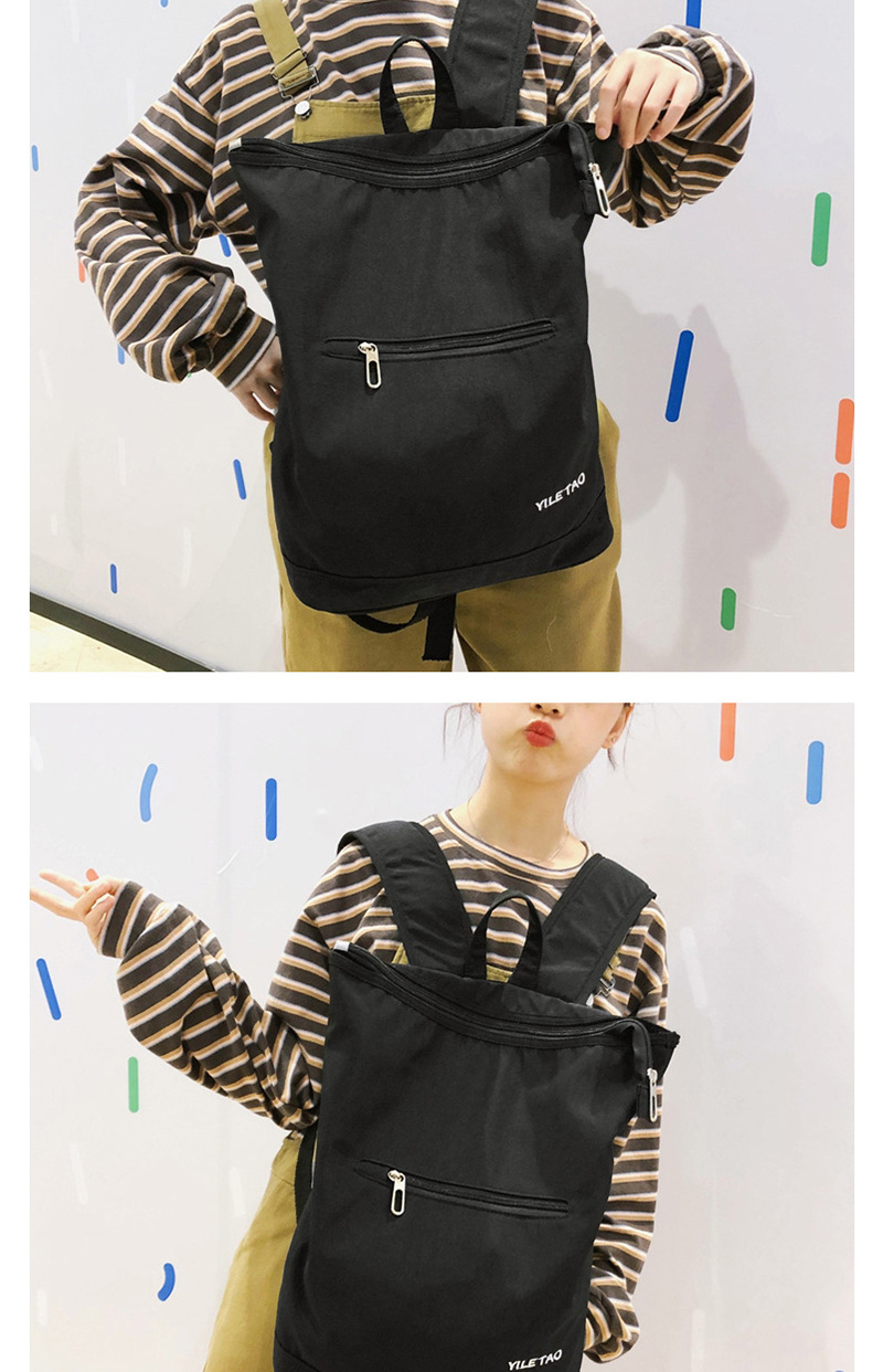 Fashion Green Letter Embroidery Backpack,Backpack
