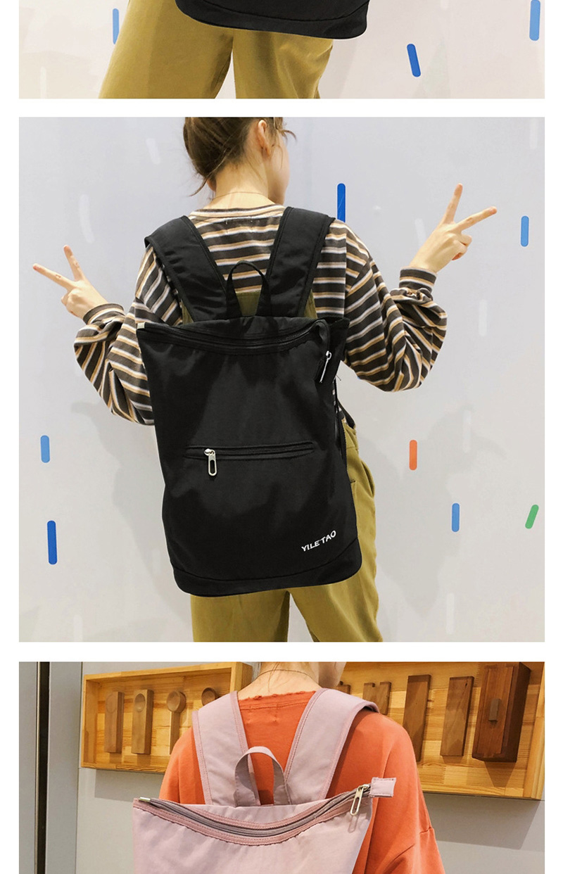 Fashion Blue Letter Embroidery Backpack,Backpack
