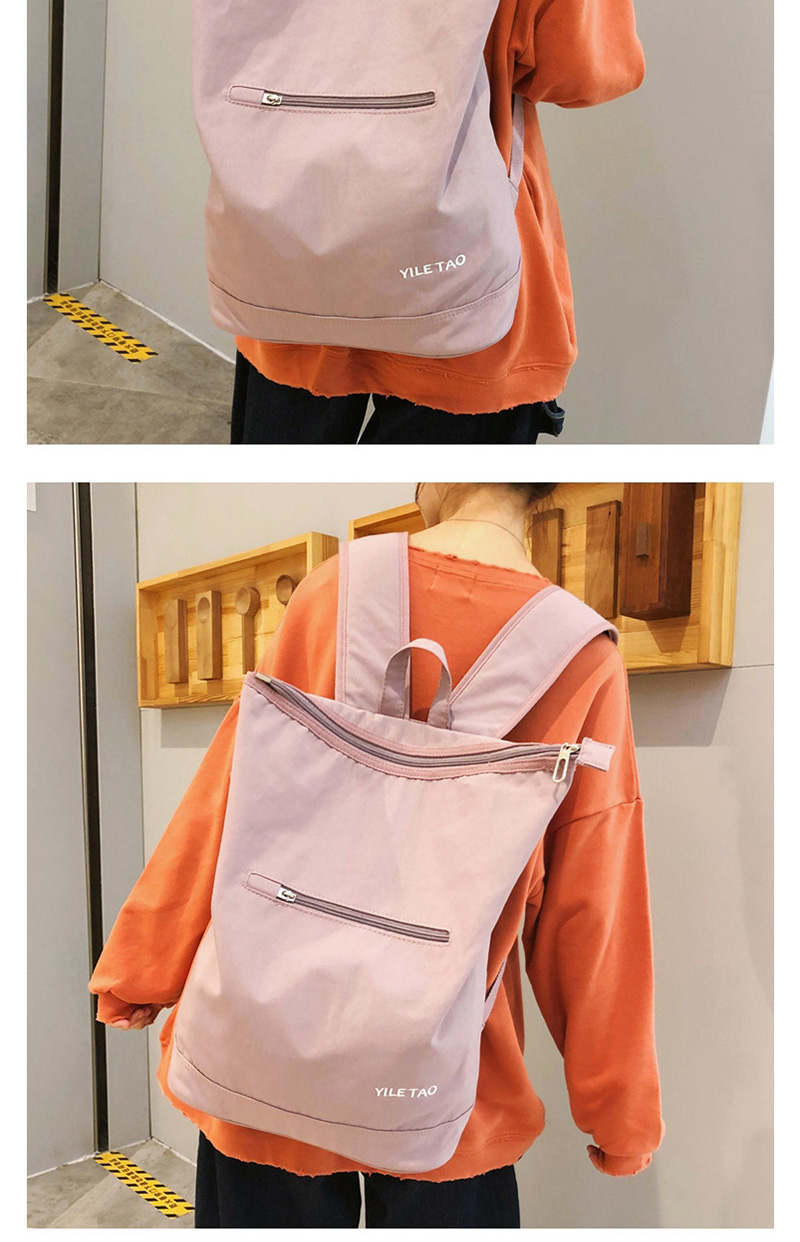 Fashion Pink Letter Embroidery Backpack,Backpack