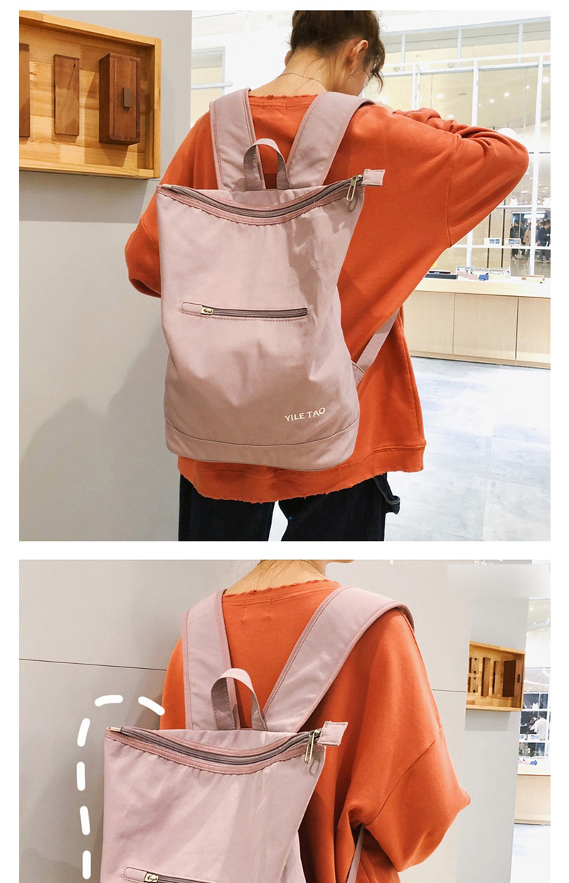 Fashion Pink Letter Embroidery Backpack,Backpack